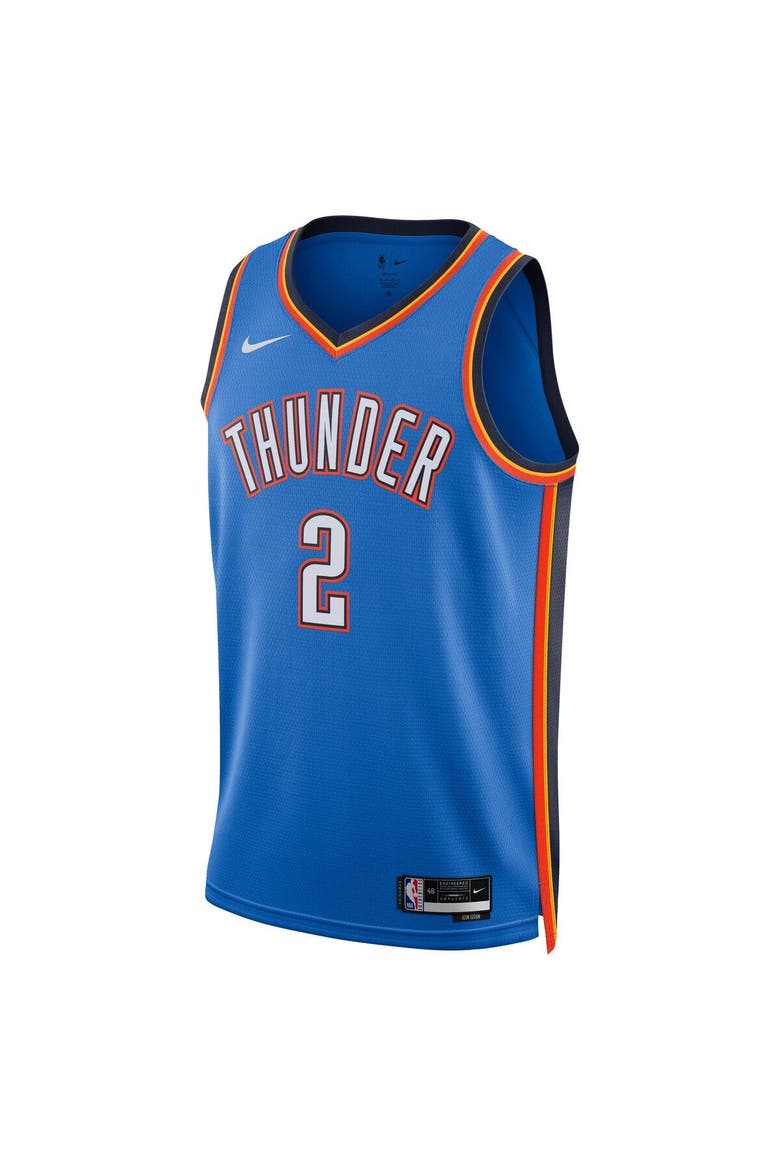 Unisex Nike Shai Gilgeous-Alexander Blue Oklahoma City Thunder Swingman Jersey - Icon Edition, Alternate, color, Blue
