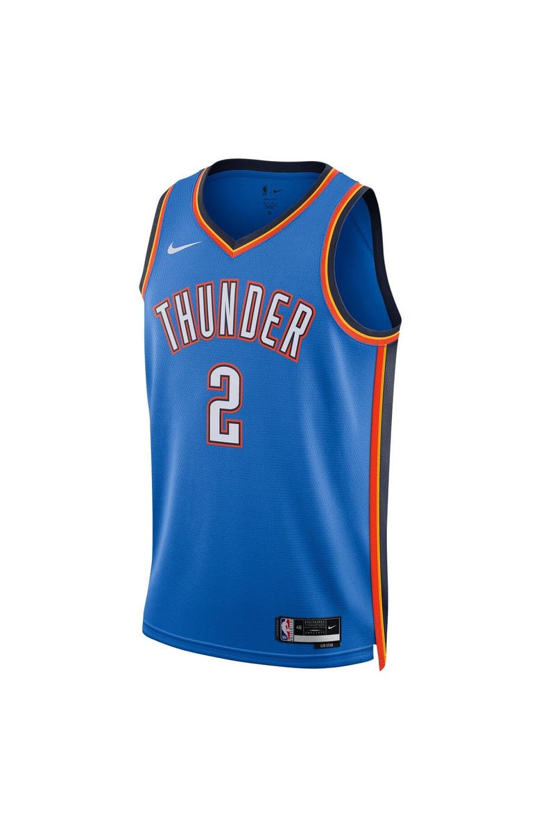 Nike Unisex Nike Shai Gilgeous-Alexander Blue Oklahoma City Thunder Swingman Jersey - Icon Edition, Alternate, color, Blue