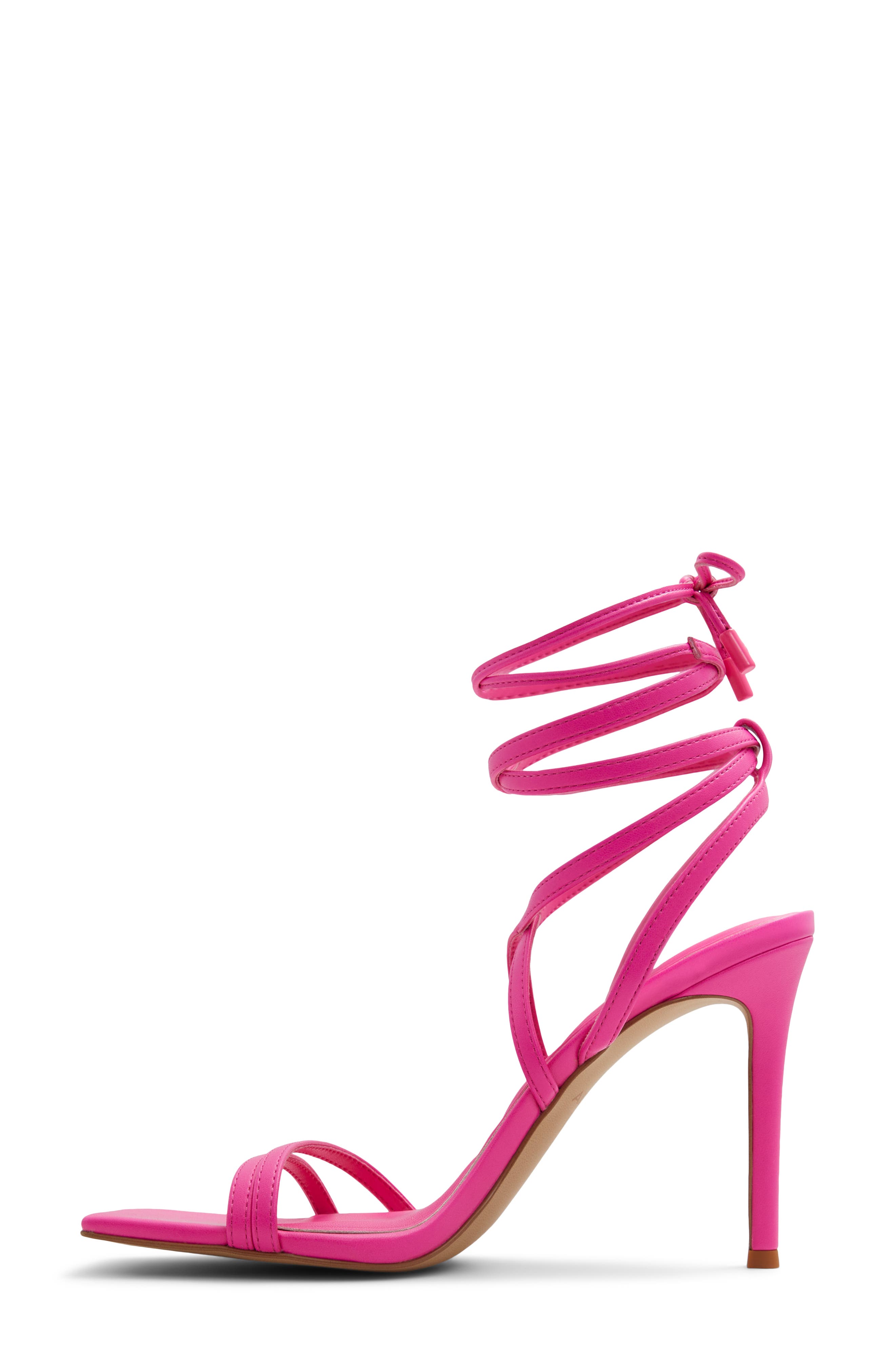 Phaedra Ankle Wrap Sandal, Alternate, color, BRIGHT PINK