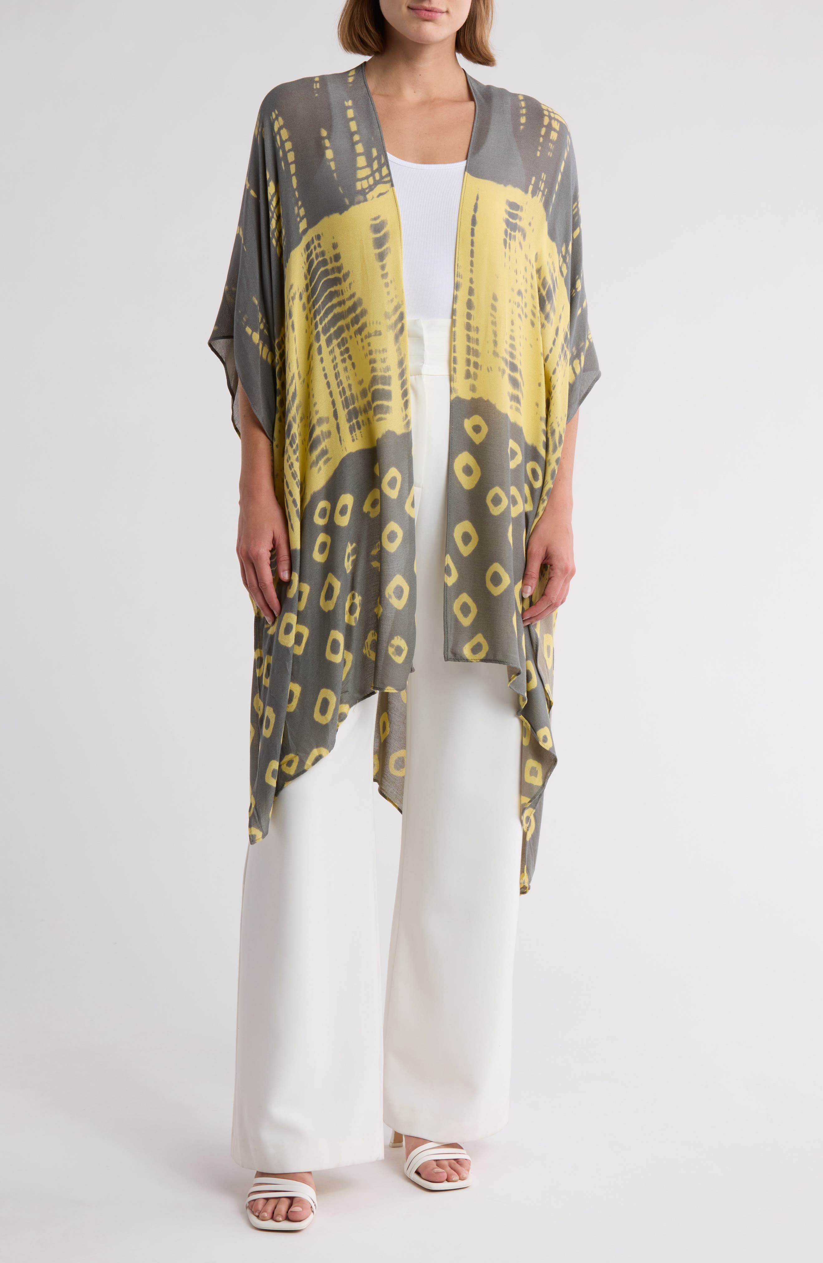 Rachel Roy Print Ruana
