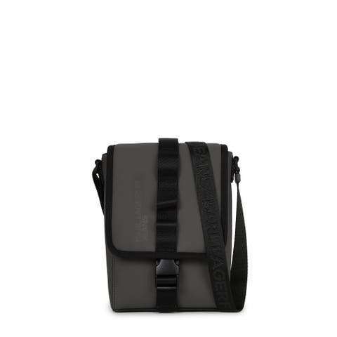 Coated Faux-Leather Reporter Bag