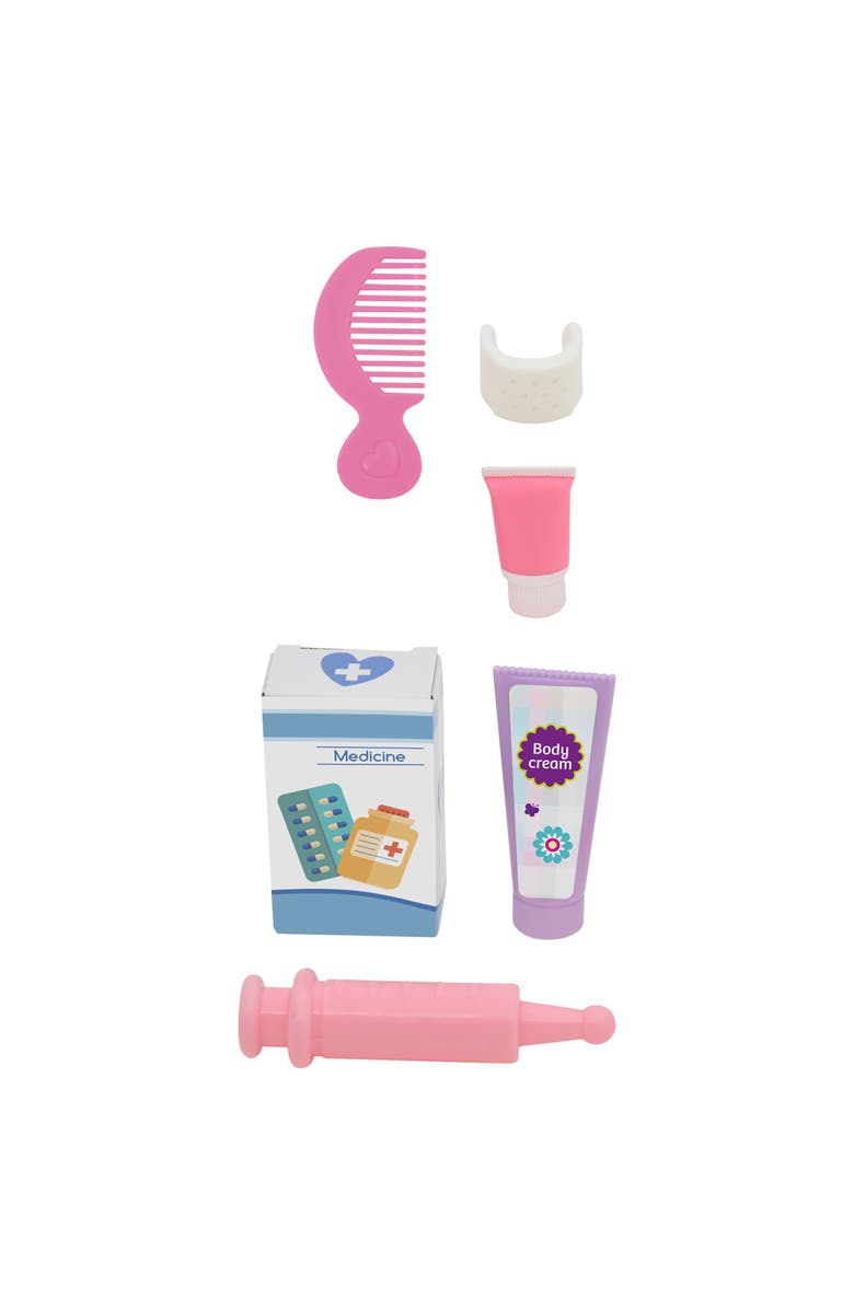 Lil Tots Talking Doctor Playset 14" Blonde Doll 6Pc, Alternate, color, Multicolored