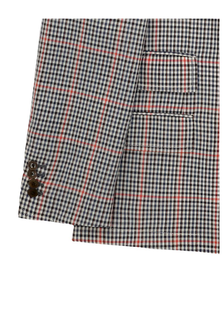 Classic Wool Check Blazer, Alternate, color, Blue
