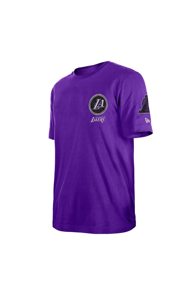 New Era Men's New Era Purple Los Angeles Lakers 2022/23 City Edition Elite Pack T-Shirt, Alternate, color, 