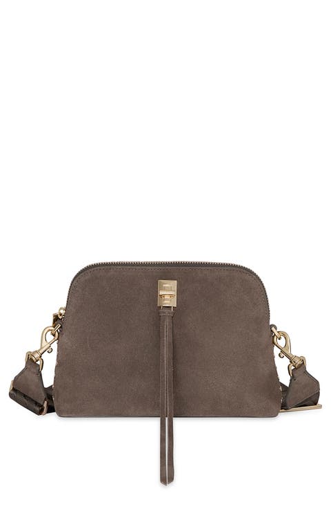 Darren Dome Leather Crossbody Bag