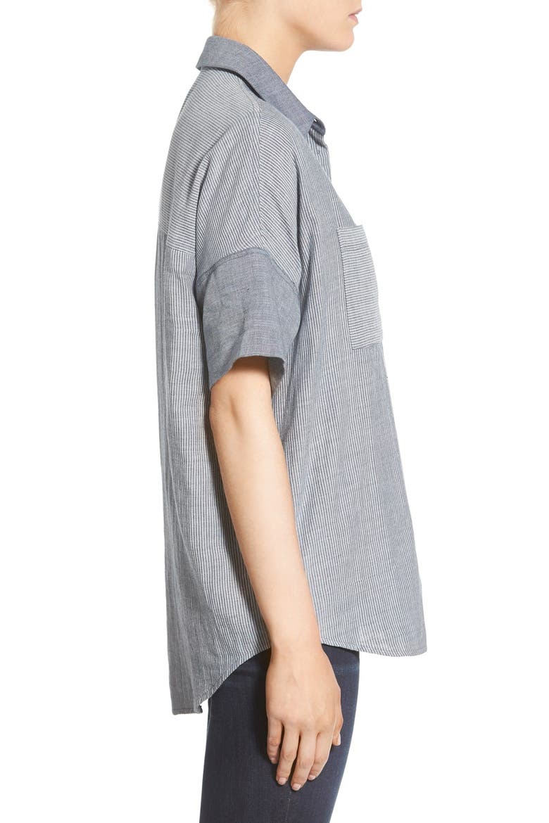 'Courier - Lilydale Stripe' Shirt, Alternate, color, BENGALI INDIGO