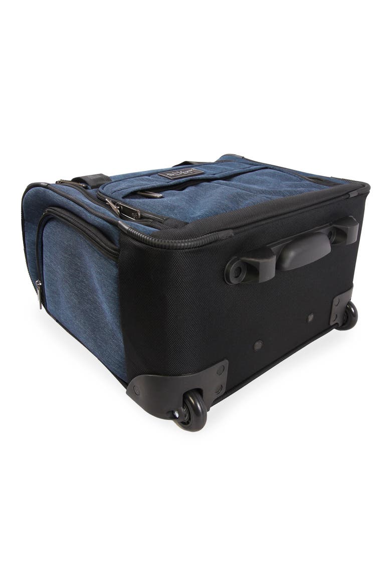 Ethan Under Seat Luggage, Alternate, color, NAVY CROSSHATCH