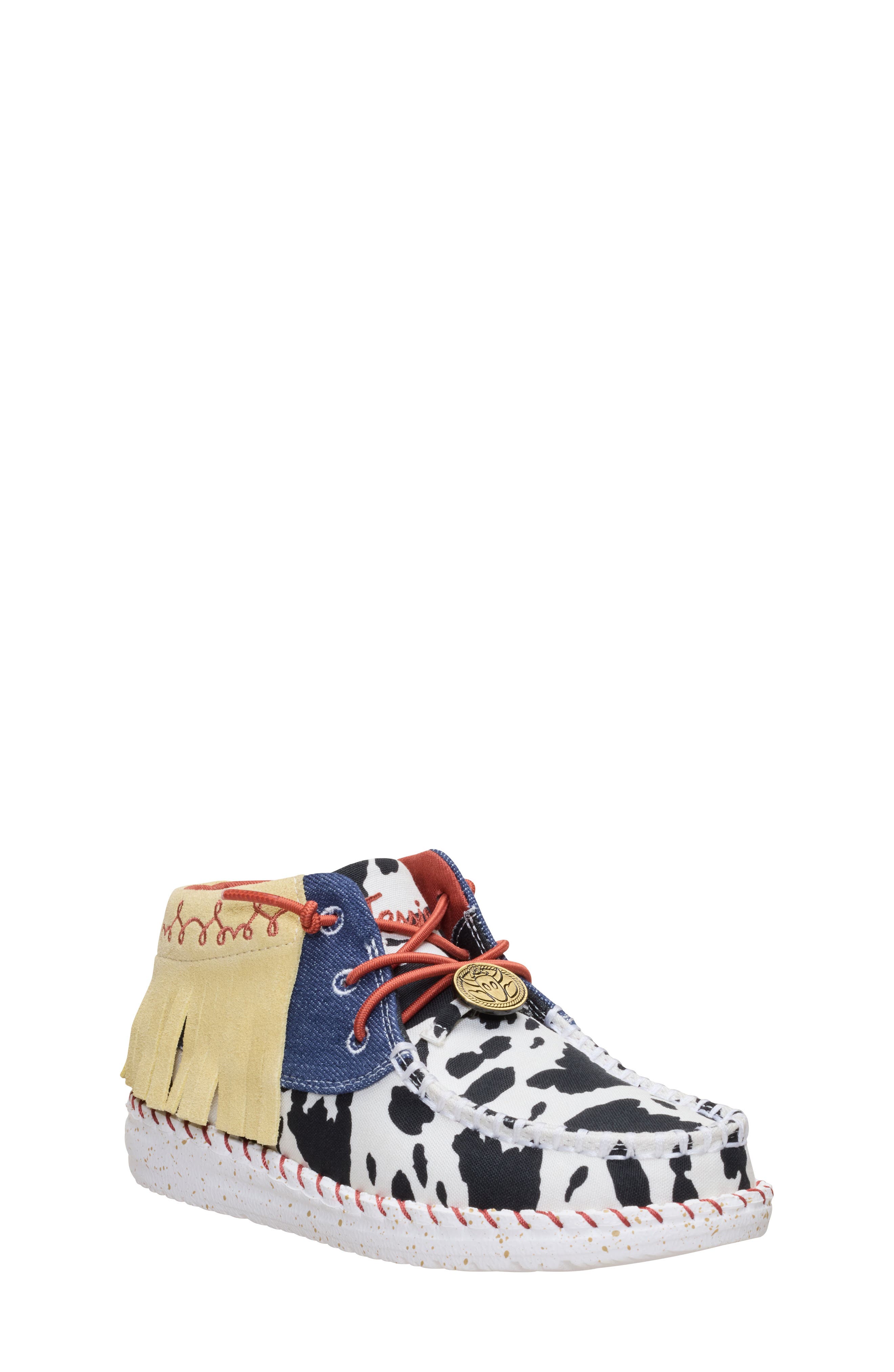 Hey Dude x Toy Story Wendy Jessie Slip-On, Main, color, White/ Faded Denim