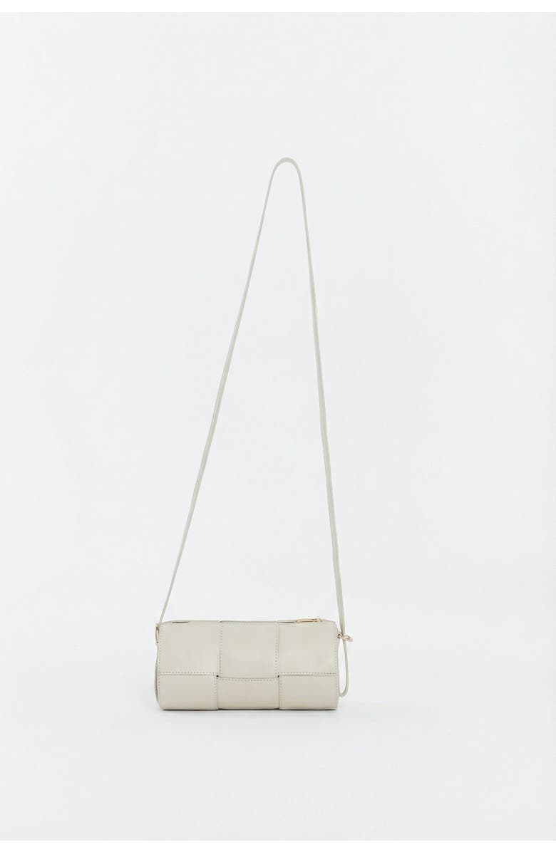 FURNIQ UK Harley Woven Leather Handbag, Alternate, color, Beige
