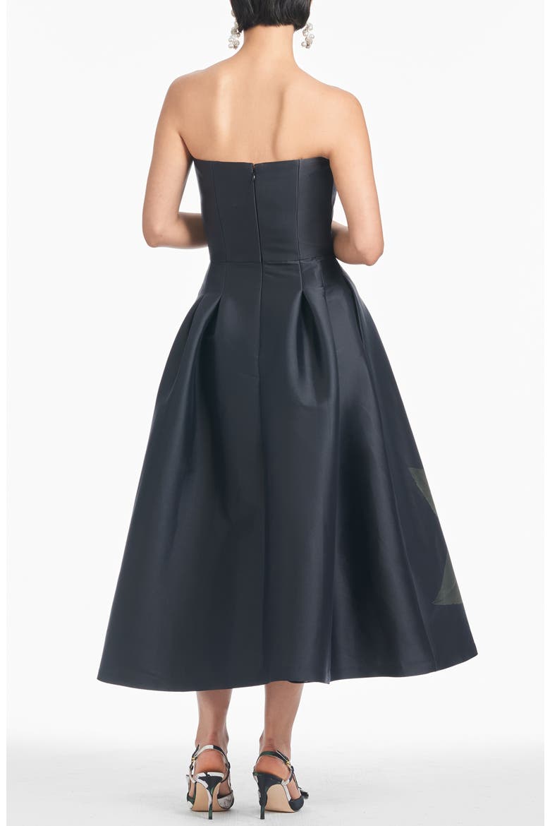 Shay Strapless Mikado Midi Cocktail Dress, Alternate, color, BLOOMING ROSE