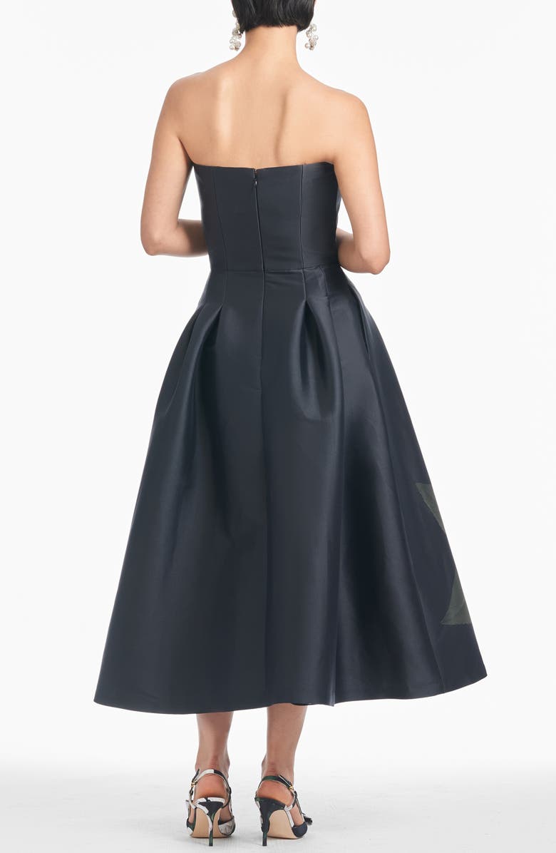 Sachin & Babi Shay Strapless Mikado Midi Cocktail Dress, Alternate, color, Blooming Rose
