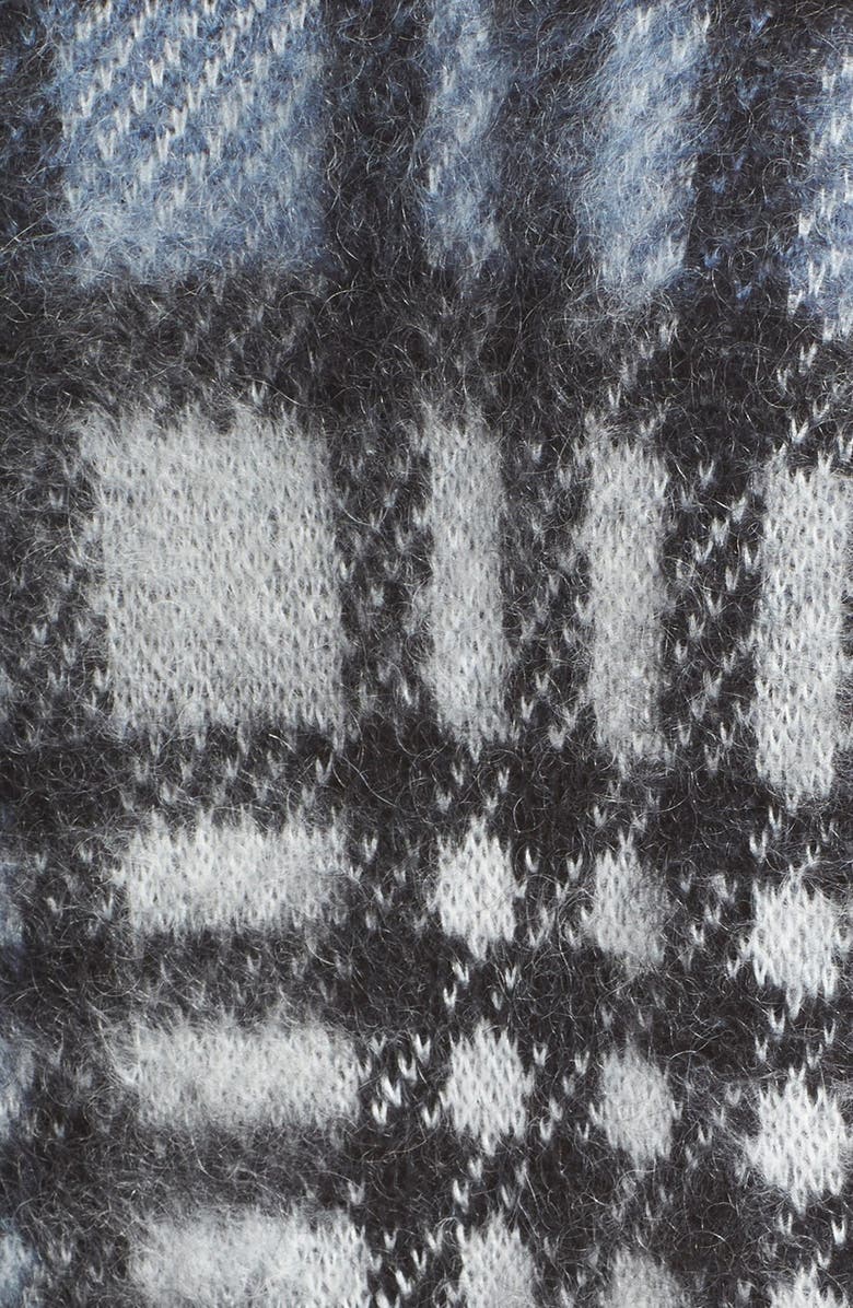 Tory Burch Plaid Brushed Mohair Jacket, Alternate, color, 