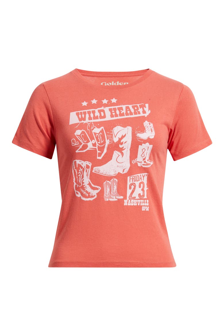 Wild Heart Cotton Graphic T-Shirt, Alternate, color, CRANBERRY