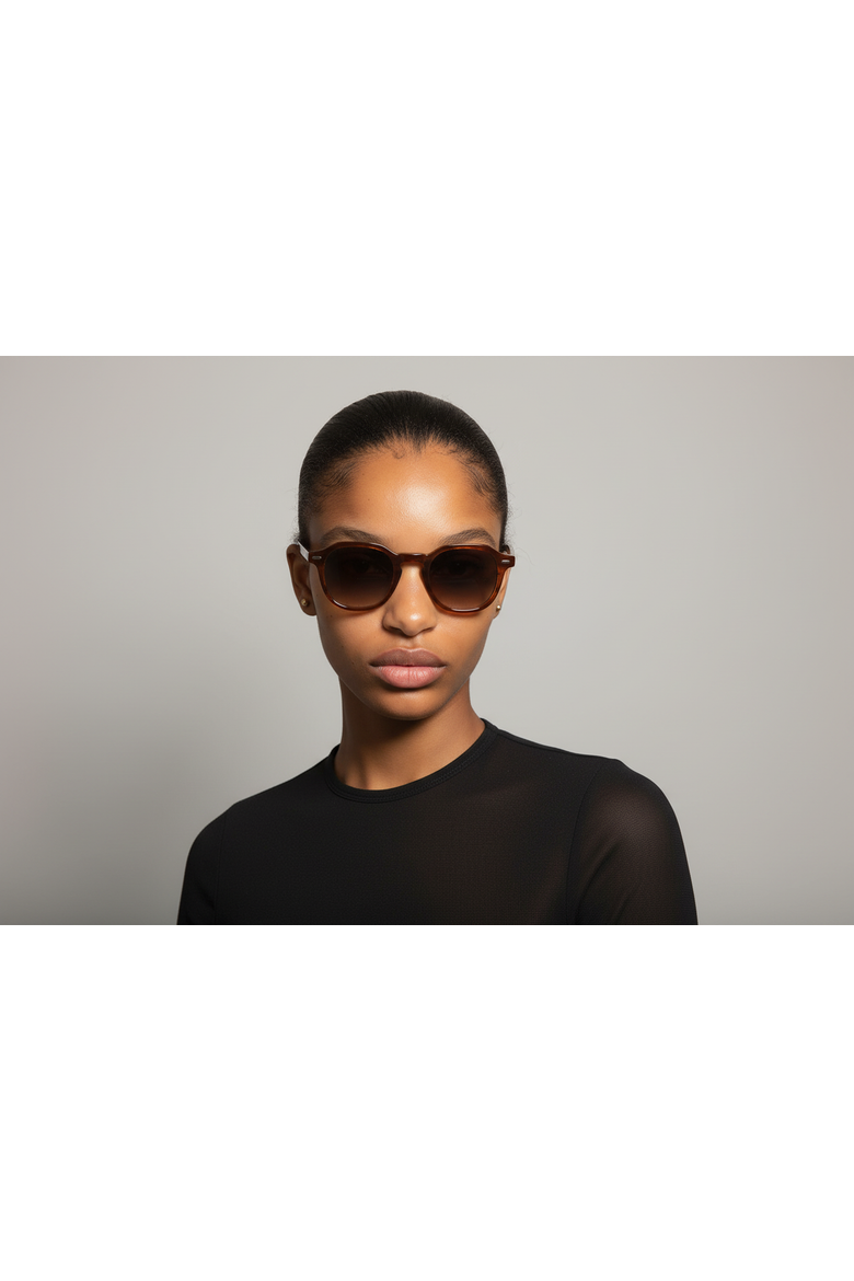 Oakwood 46mm Geometric Eyeglasses, Alternate, color, Orange Sandalwood