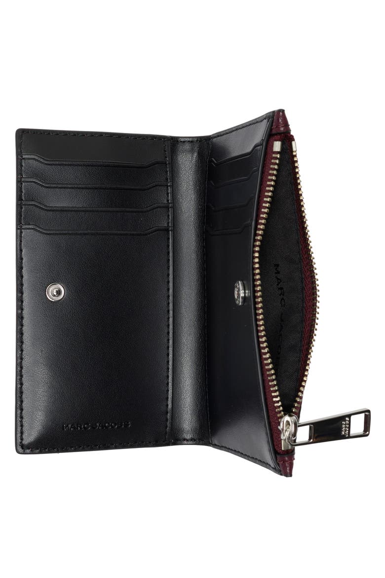 Medium Flat Wallet, Alternate, color, DARK PLUM