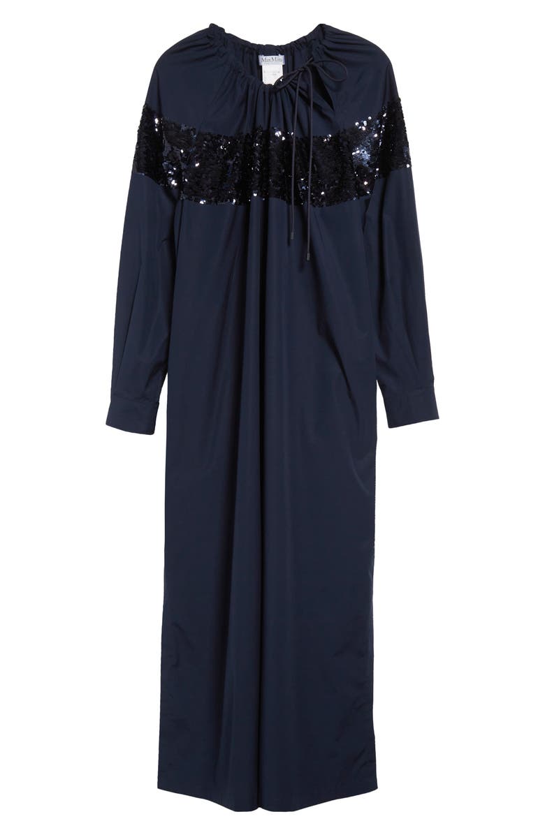 Max Mara Samuele Sequin Long Sleeve Maxi Dress, Alternate, color,