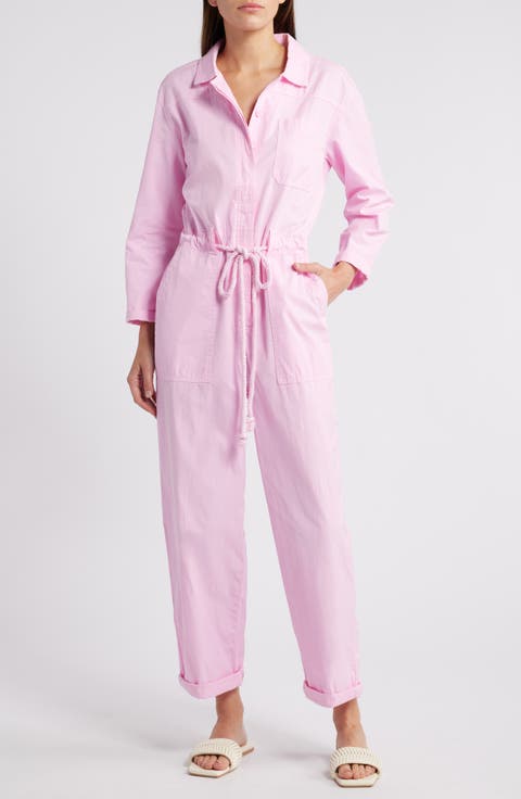 Nonstretch Denim Jumpsuit