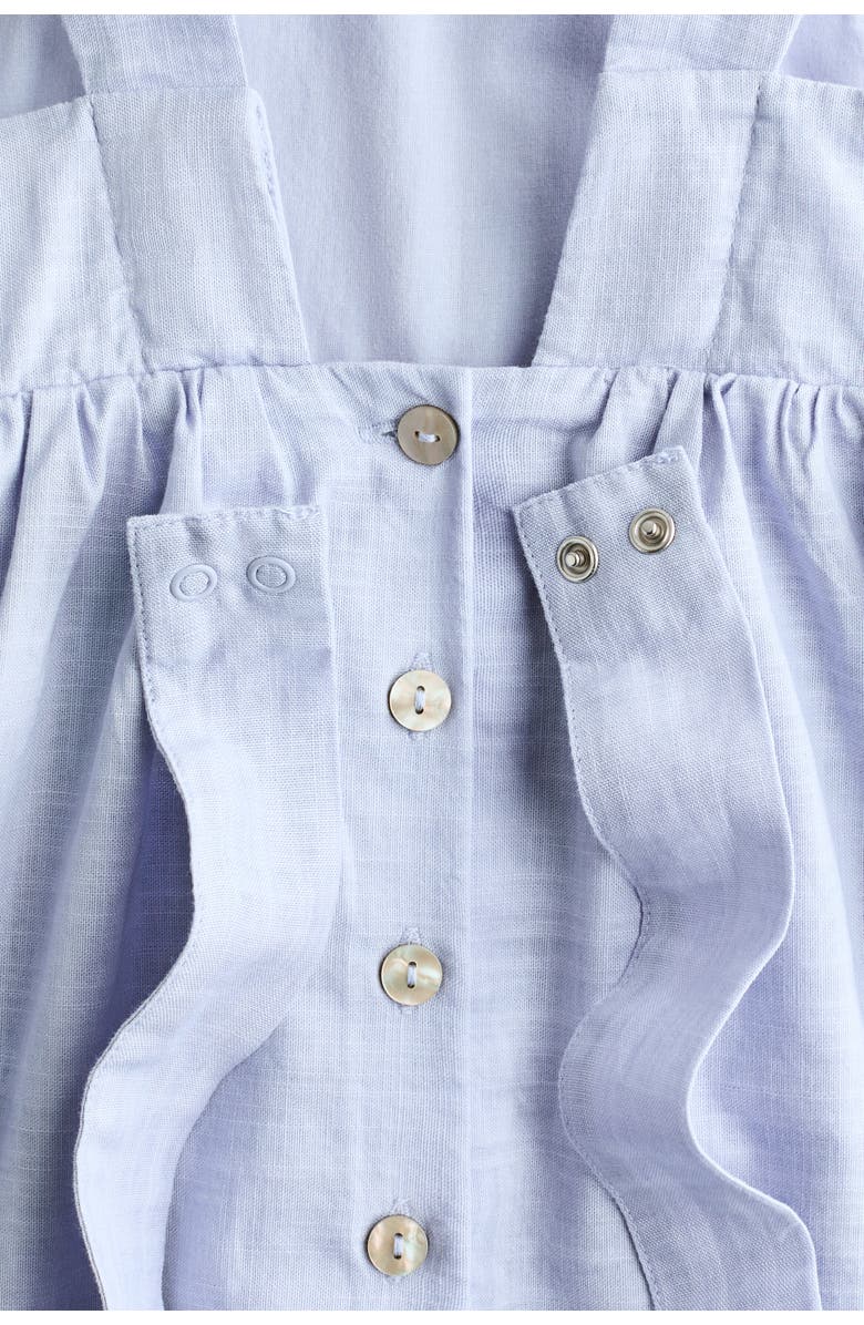 H&M Empire-line Cotton Dress, Alternate, color, Light Blue