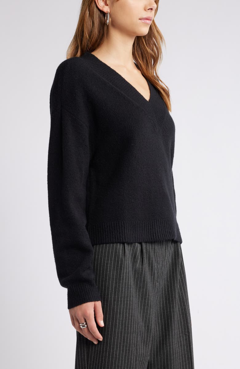 Open Edit V-Neck Sweater, Alternate, color,