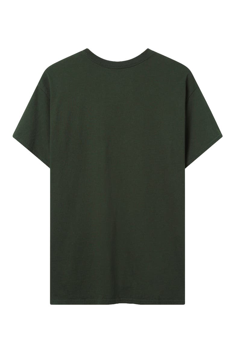 Greenbay Packers Cotton Graphic T-Shirt, Alternate, color, DARK GREEN