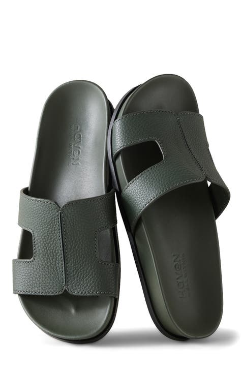 Leather Cutout Slides
