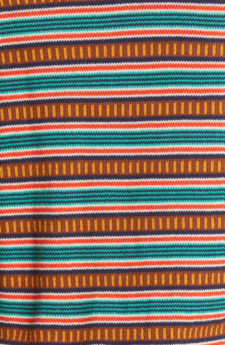 Drake's Stripe Cotton & Cashmere Sweater Vest, Alternate, color,