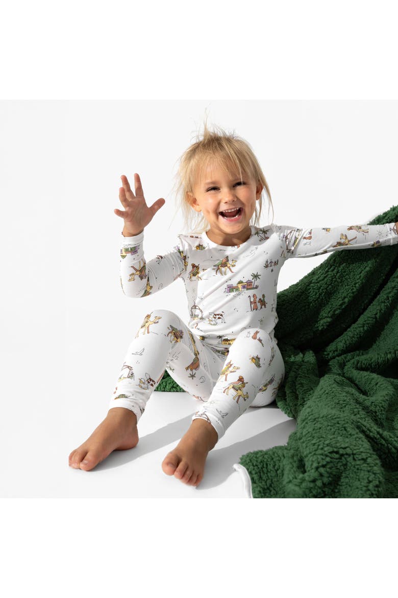 Kids' Yuletide Set of 2 Piece Pajamas, Alternate, color, Yuletide
