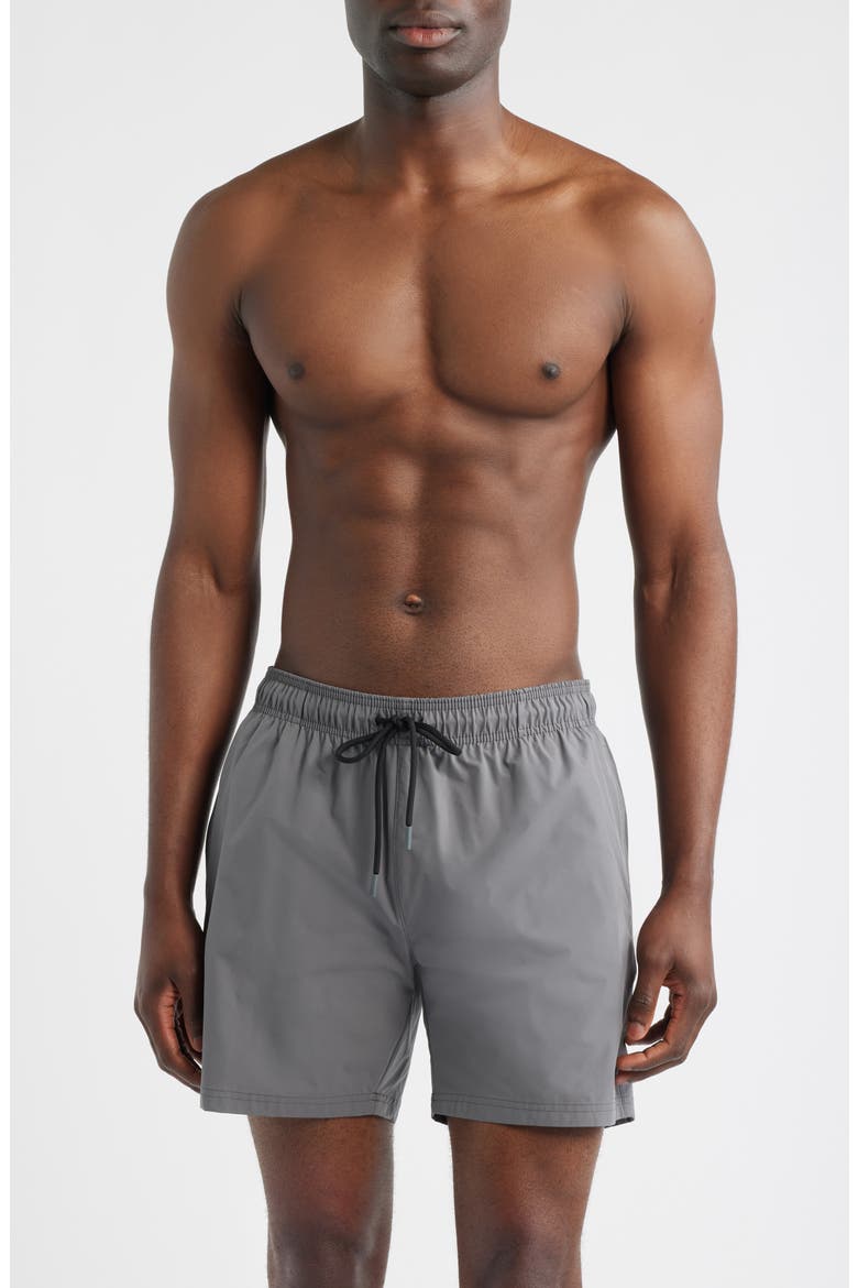 Shark Swim Trunks, Main, color, GREY