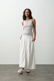 NAKED CASHMERE Justine Cotton Cashmere Maxi Skirt