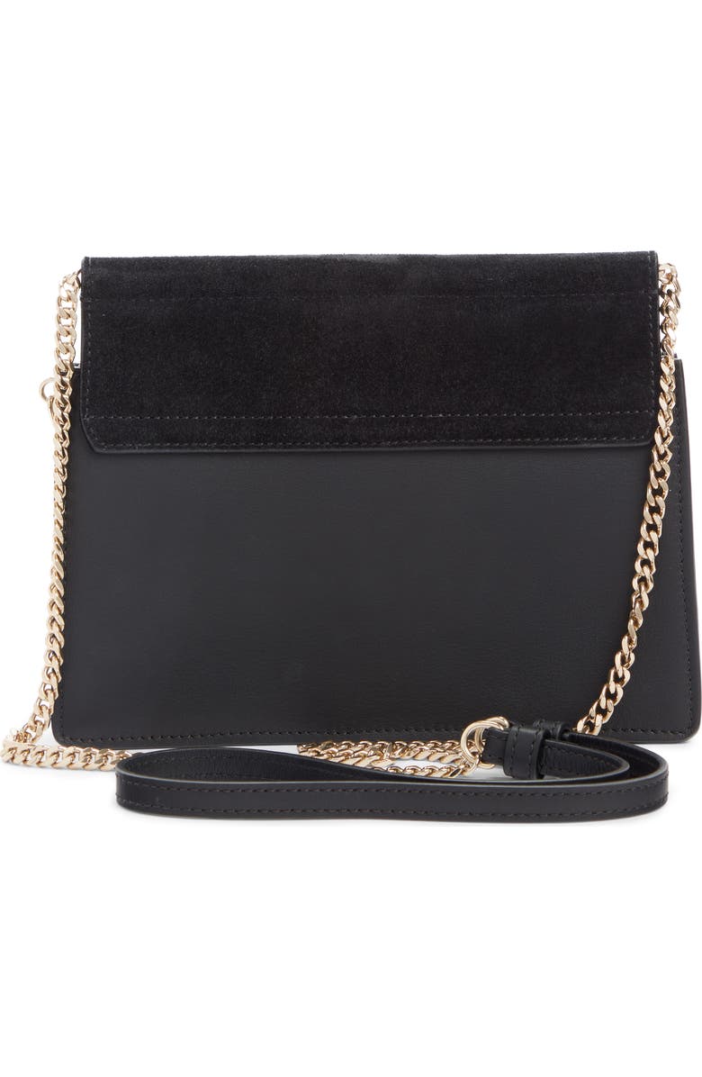 Chloé Mini Faye Suede & Leather Crossbody Bag, Alternate, color,