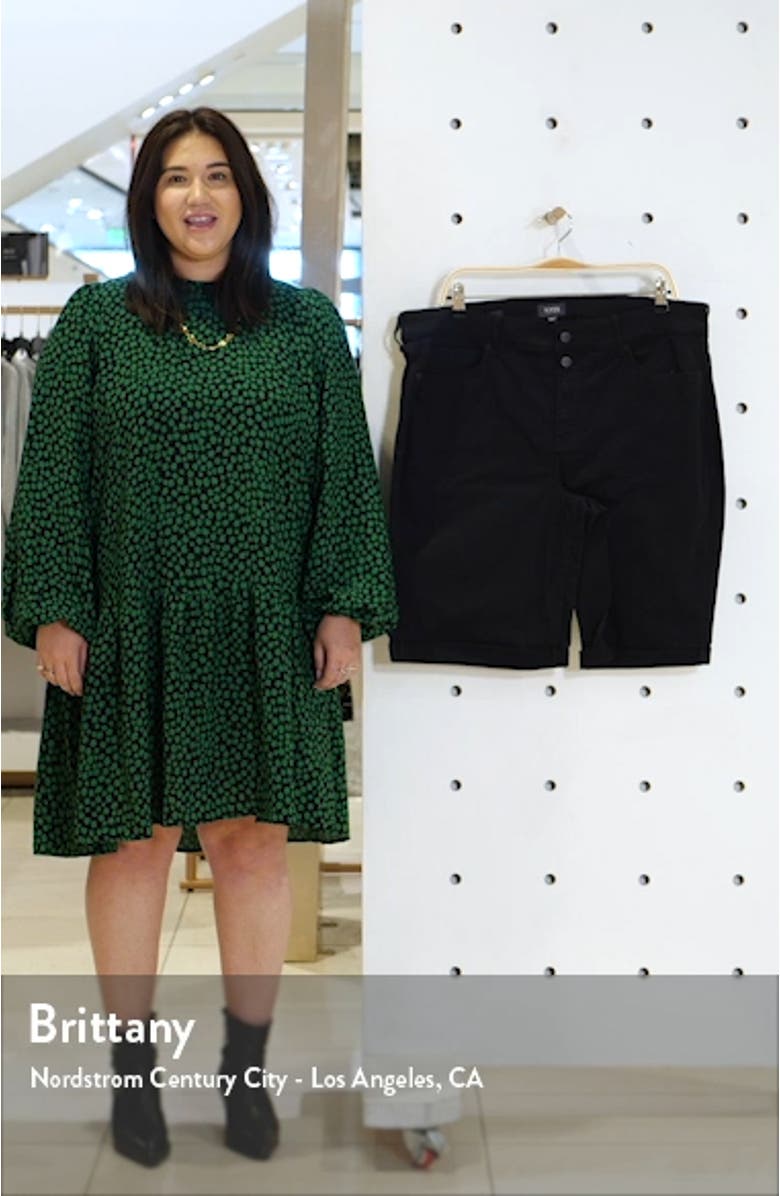 Briella Roll Cuff Bermuda Shorts, sales video thumbnail