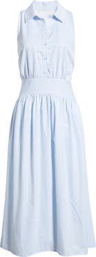 Sam Edelman Stripe Sleeveless Shirtdress