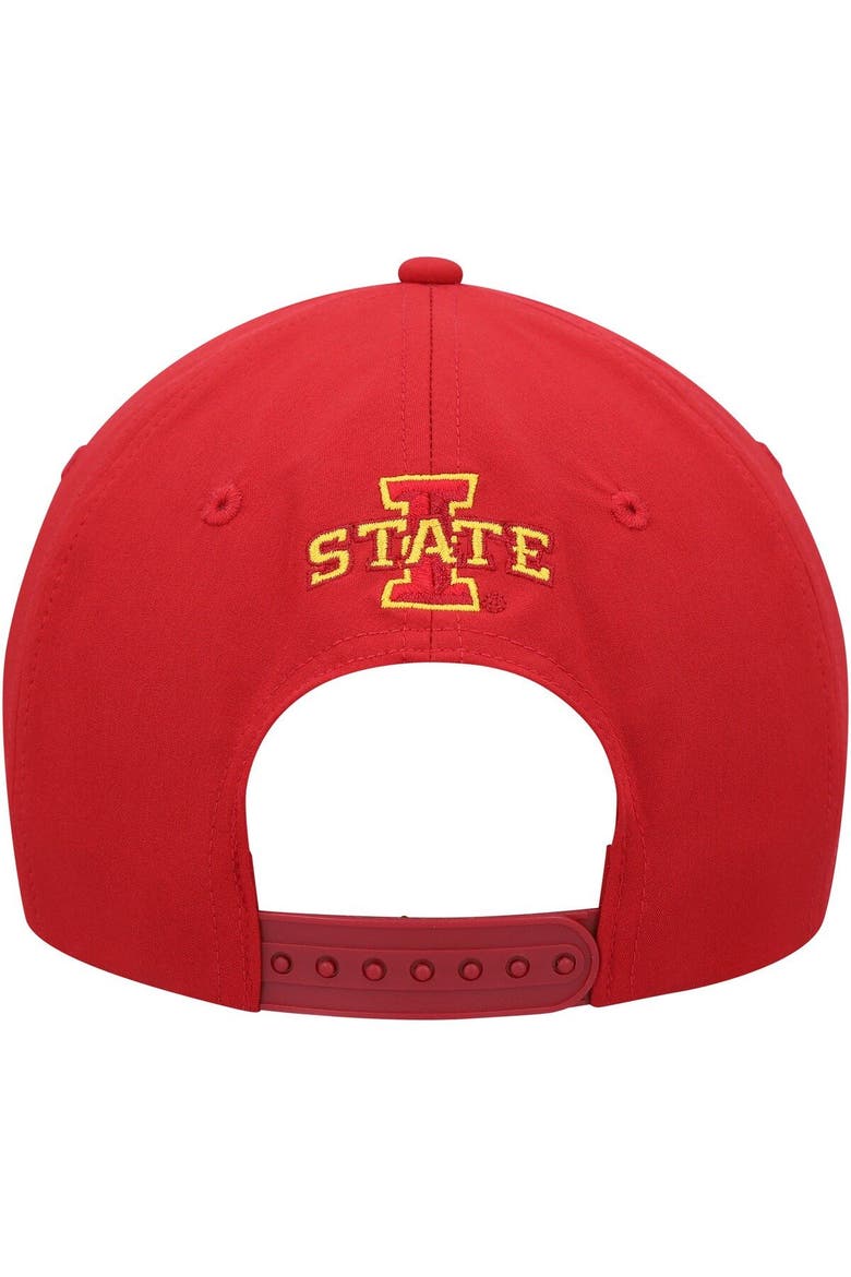 Men's Colosseum  Cardinal Iowa State Cyclones Positraction Snapback Hat, Alternate, color, Cardinal