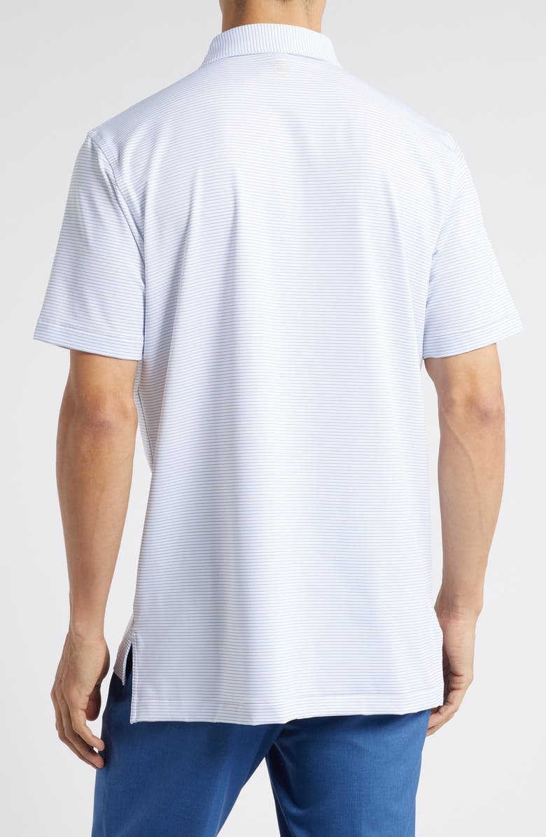 Peter Millar Highlands Jersey Polo Shirt, Alternate, color, White/ Sailor Blue