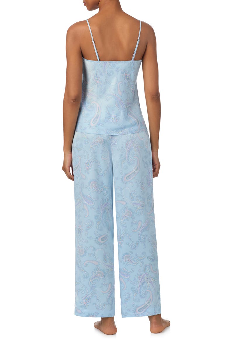 Print Cami Pajamas, Alternate, color, AQUA/ PRINT