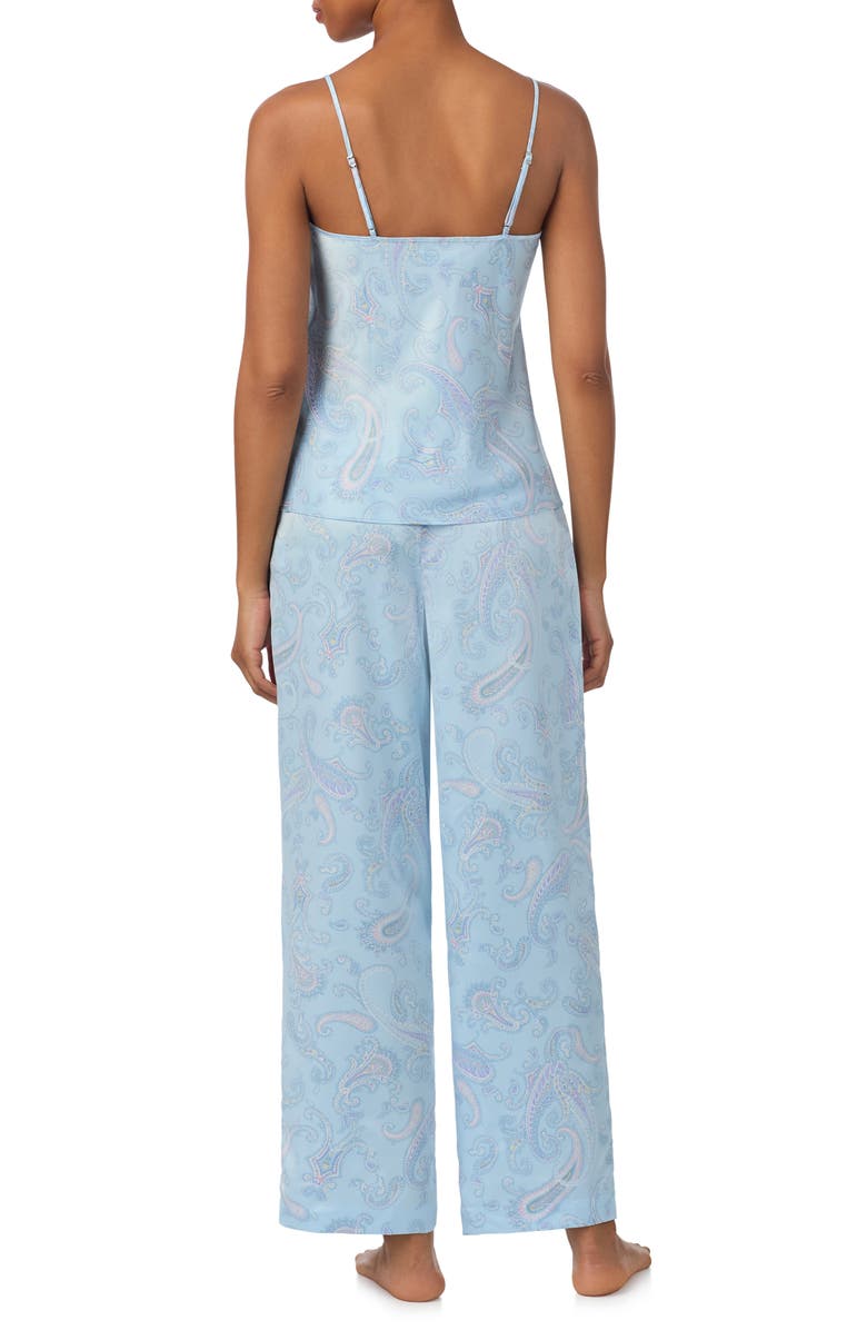 Lauren Ralph Lauren Print Cami Pajamas, Alternate, color, Aqua/ Print
