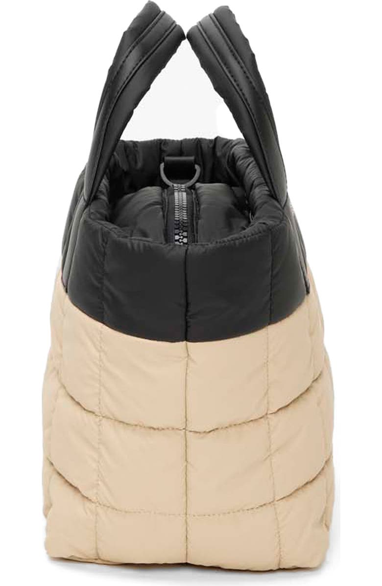 VeeCollective Small Porter Colorblock Recycled Nylon Tote, Alternate, color, Black/ Desert Multi