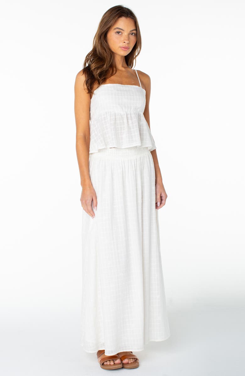Roxy Sophie Cotton Maxi Skirt, Alternate, color, Coconut Milk