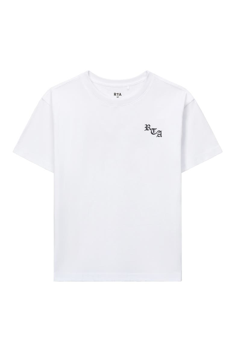 Kids' Lawson Cotton Graphic T-Shirt, Main, color, WHITE OLD ENGLISH NY