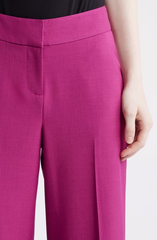 Tahari Asl Wide Leg Pants In Wild Berry