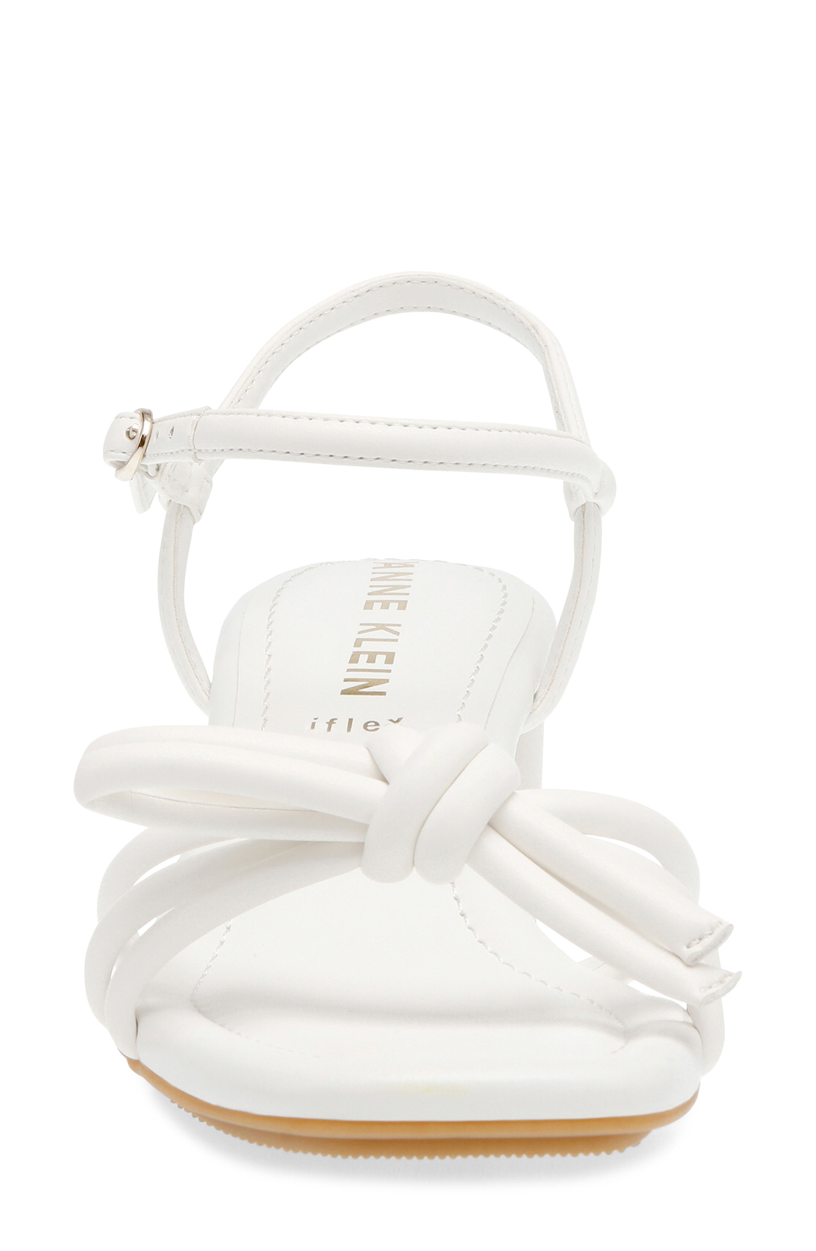Anne Klein Strappy Sandal, Alternate, color, White