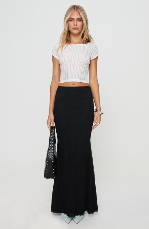 Shop Princess Polly Topping Maxi Skirt In Black