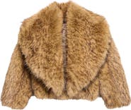 KIM SHUI Georgia Moon Faux Fur Jacket