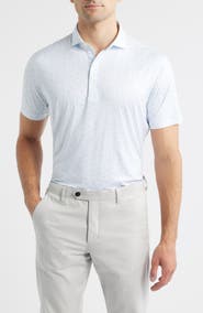johnnie-O Backcourt Shuttlecock Print Featherweight Performance Polo