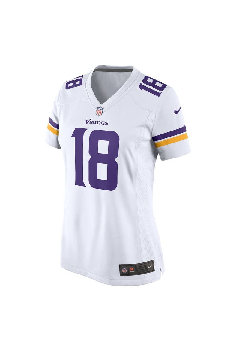 Women's Nike Justin Jefferson White Minnesota Vikings Game Jersey, Alternate, color, White