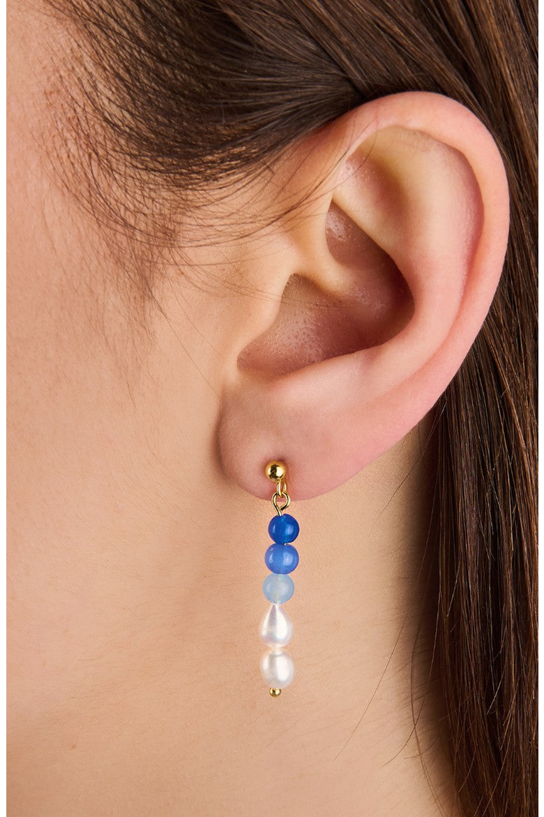 Aria Pearl Bead Earrings, Alternate, color, Gradient Blue