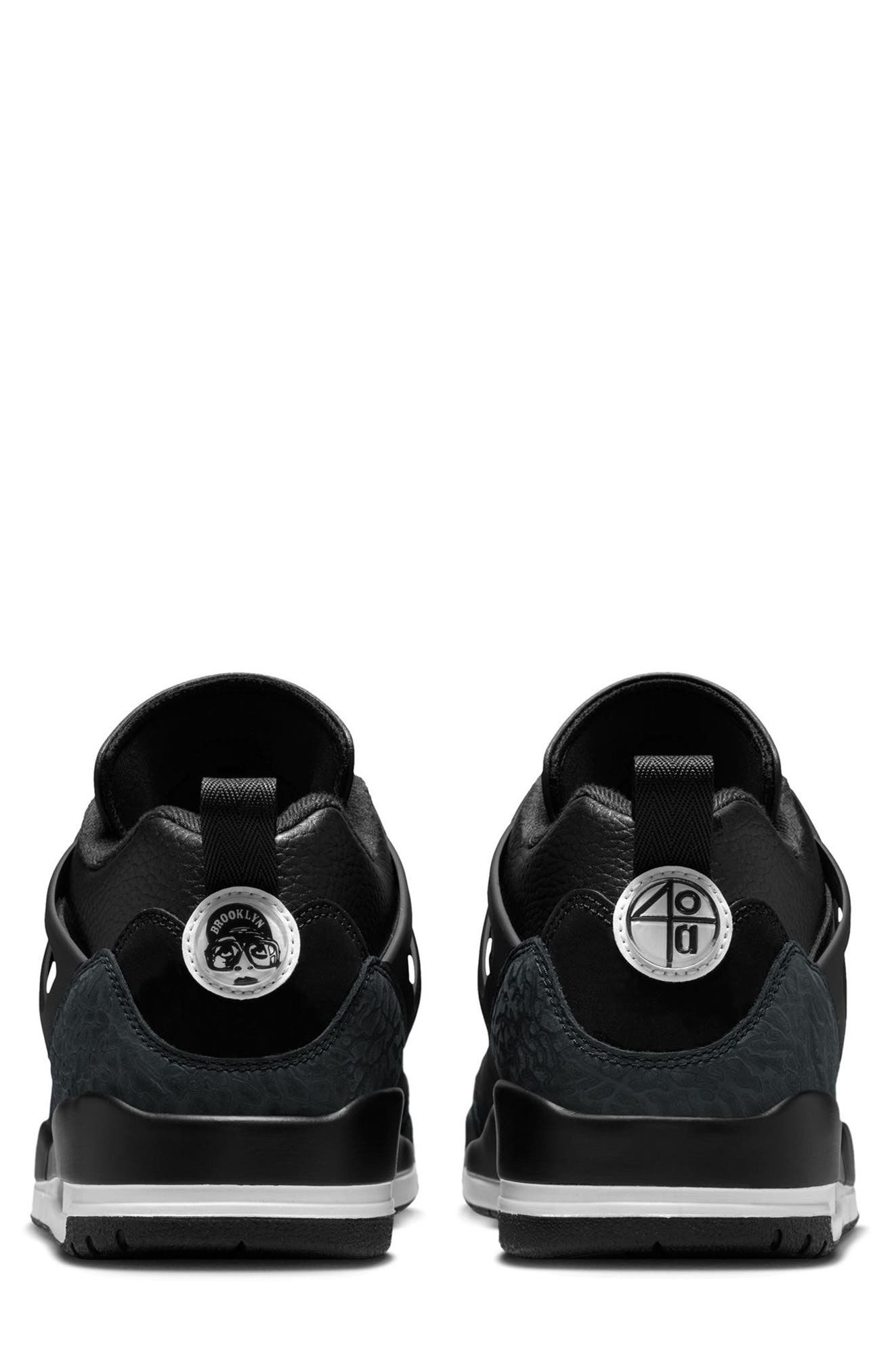Jordan Spizike Low Sneaker, Alternate, color, Black/White