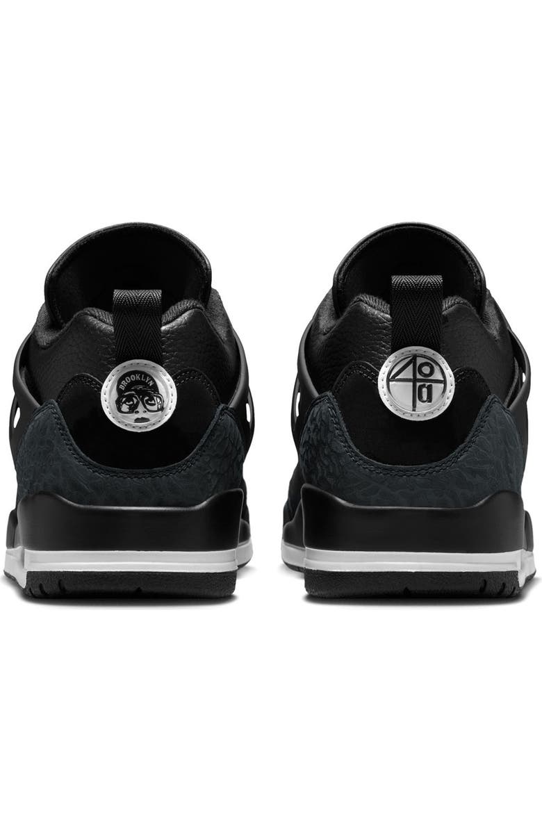 Jordan Spizike Low Sneaker, Alternate, color, Black/White
