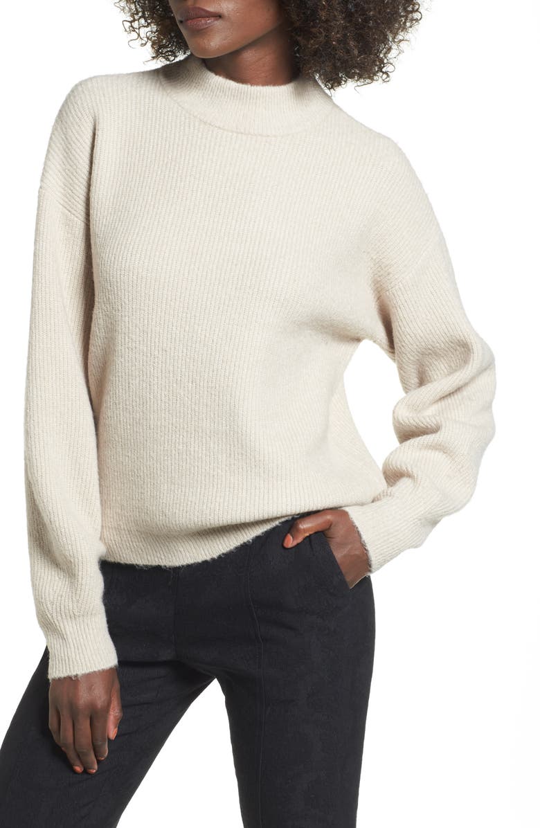 Leith Cozy Ribbed Pullover, Main, color, 