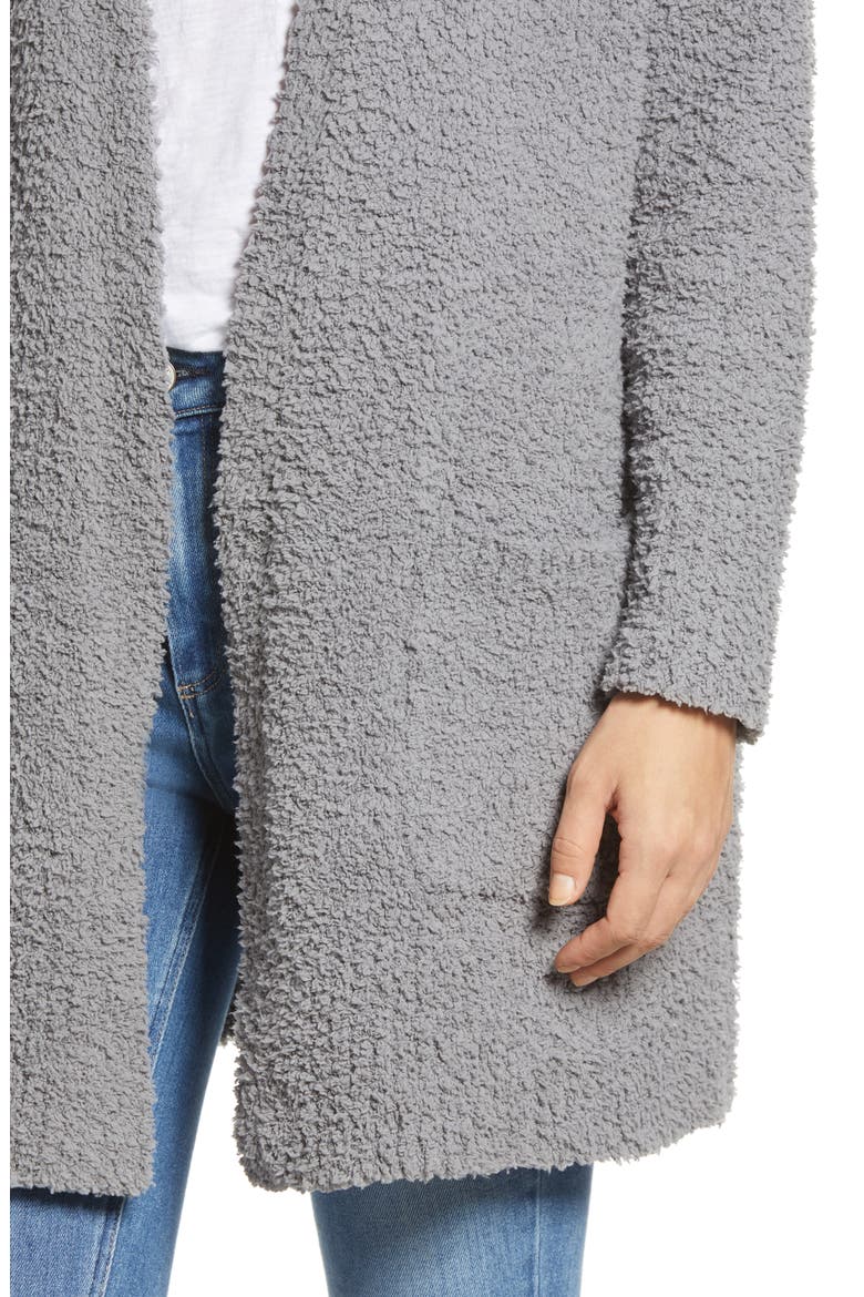Island Soft Lounge Cardigan, Alternate, color, FOG GREY HEATHER